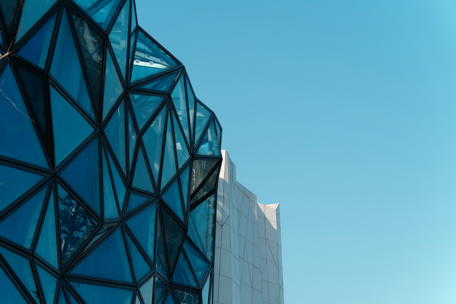 Glass architecture, used as an editorial image of structure and perspective